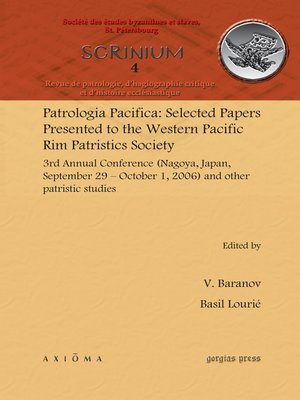 cover image of Patrologia Pacifica